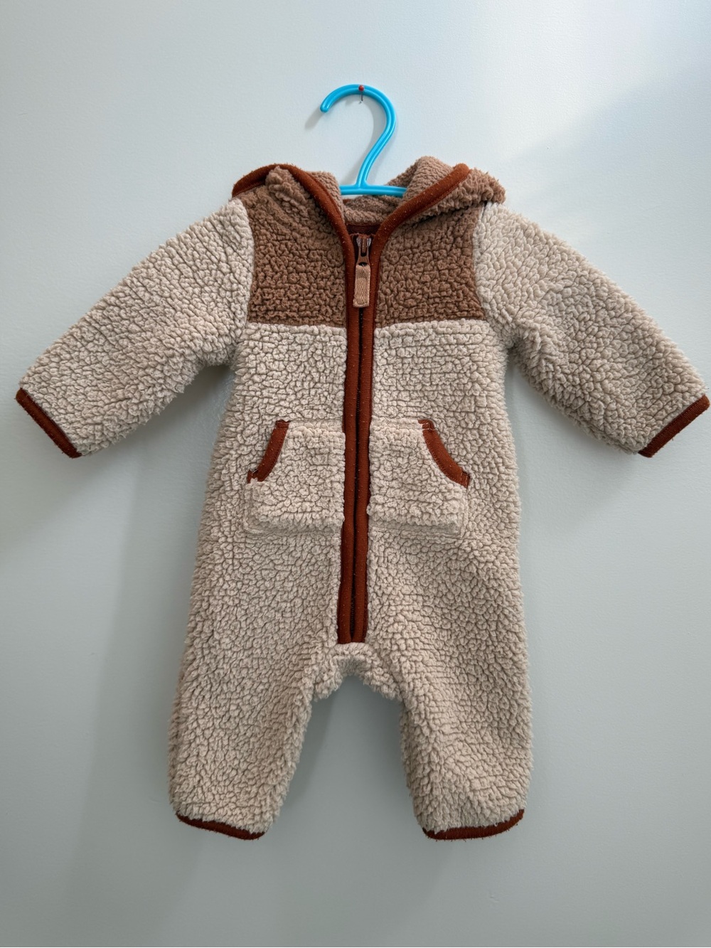 Carterβs Newborn Sherpa Full Body Suit π€